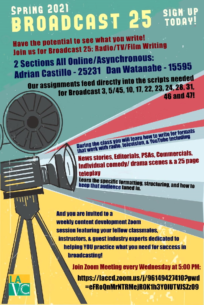Broadcast Writing Course at LAVC